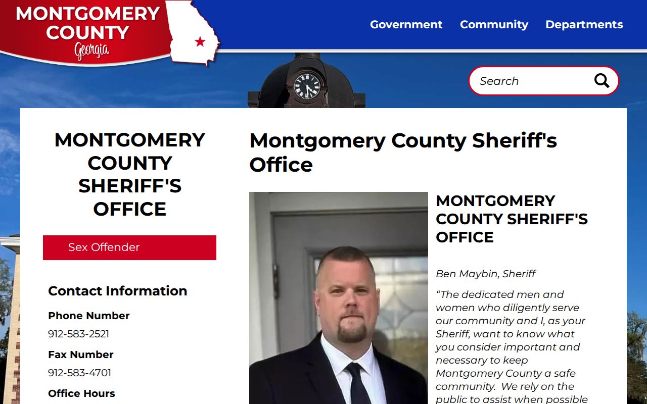 Montgomery County arrest lookup at the official Sheriff's Office