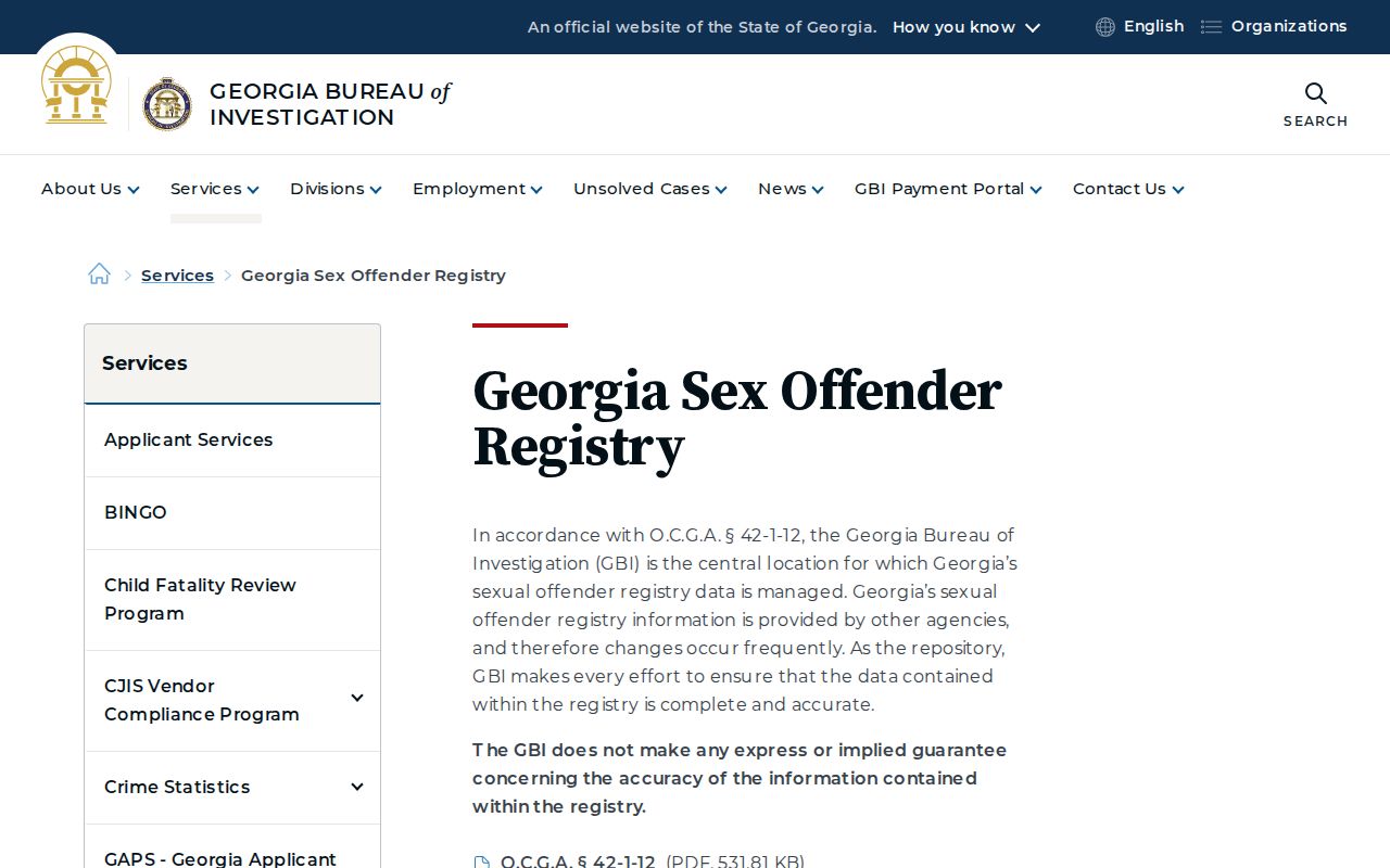 Montgomery County Georgia registry guidance
